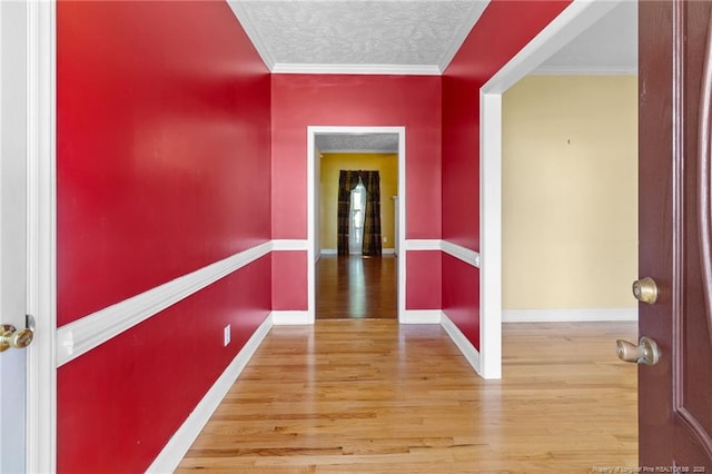 8017 Trout Creek Rd, Fayetteville, NC 28304 - corridor with wood finished floors and crown molding