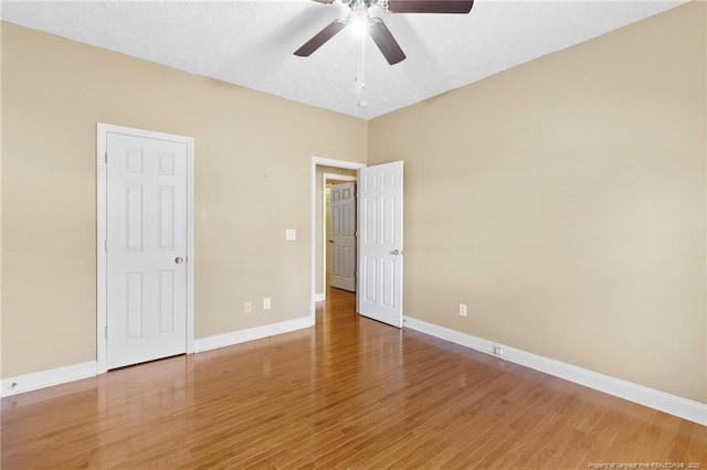 8017 Trout Creek Rd, Fayetteville, NC 28304 - unfurnished bedroom with light wood-style flooring and ceiling fan