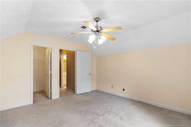 8017 Trout Creek Rd, Fayetteville, NC 28304 - bonus room featuring lofted ceiling, light colored carpet, and a ceiling fan