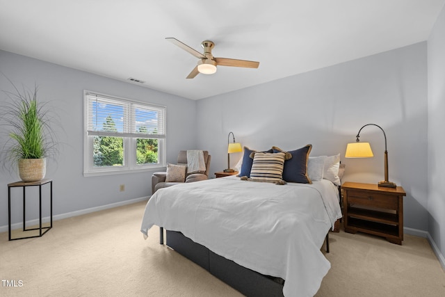 103 Wyseferry Ct, Morrisville, NC 27560 - carpeted bedroom featuring baseboards and ceiling fan