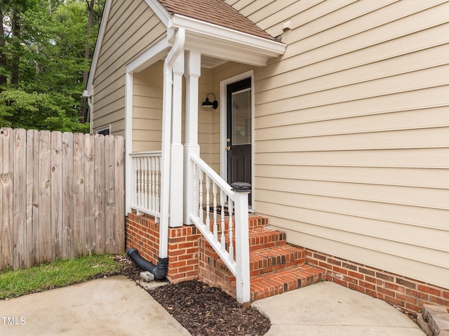 103 Wyseferry Ct, Morrisville, NC 27560 - property entrance featuring roof with shingles