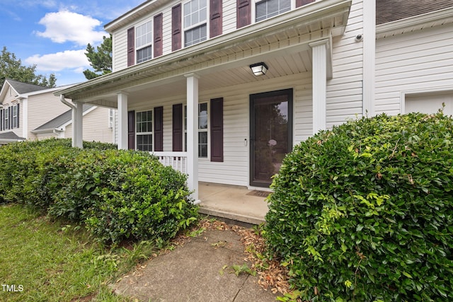 5528 Wilhagan Ct, Raleigh, NC 27616 - doorway to property featuring covered porch