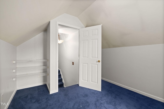 5528 Wilhagan Ct, Raleigh, NC 27616 - bonus room featuring lofted ceiling and dark carpet