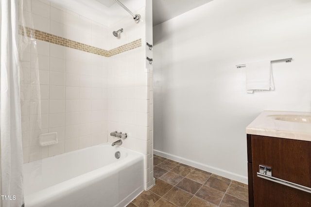 2603 Fairlawn Rd, Durham, NC 27705 - full bathroom with shower / bath combination with curtain and vanity