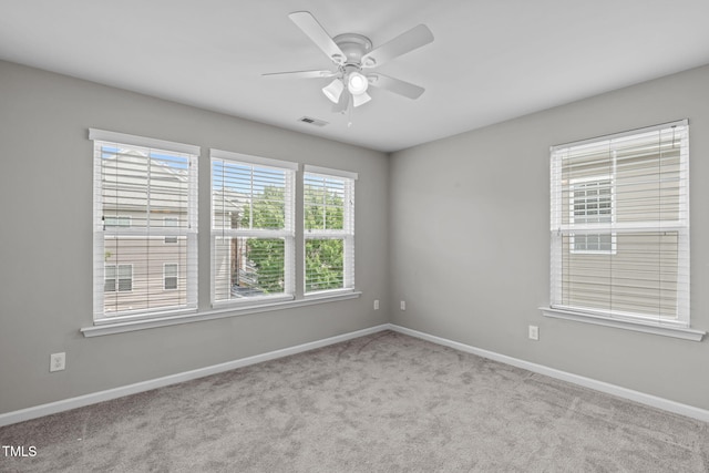 1014 Summerhouse Rd, Cary, NC 27519 - carpeted spare room featuring baseboards and ceiling fan