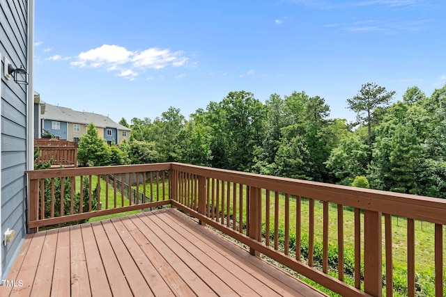 1014 Summerhouse Rd, Cary, NC 27519 - wooden deck featuring a residential view