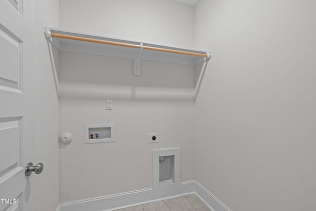 1017 Blackpool Ct, Apex, NC 27502 - washroom featuring washer hookup, light tile patterned floors, and electric dryer hookup