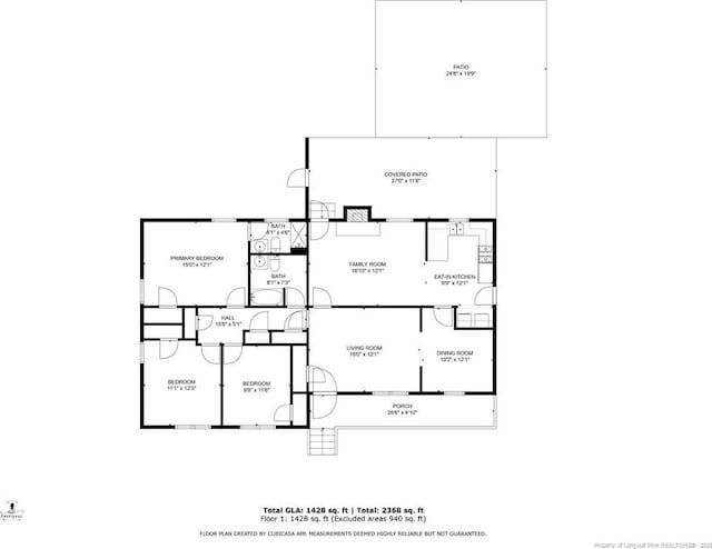 1319 Levy Dr, Fayetteville, NC 28305 - view of floor plan / room layout