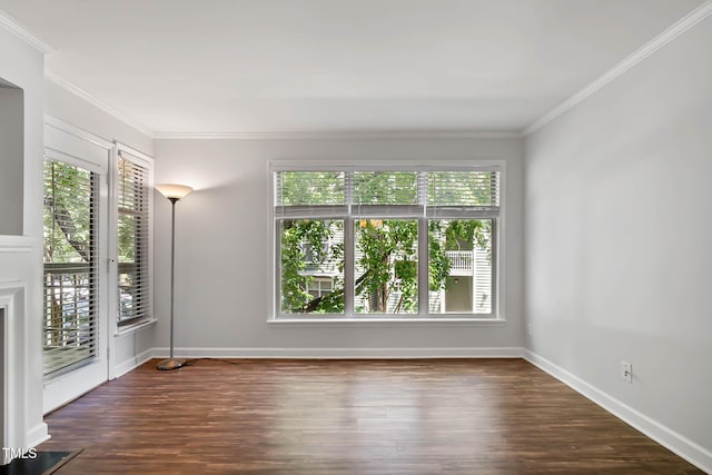 1210 Westview Ln Unit 203, Raleigh, NC 27605 - empty room featuring plenty of natural light, ornamental molding, and wood finished floors