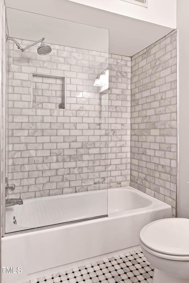 1210 Westview Ln Unit 203, Raleigh, NC 27605 - full bathroom featuring shower / washtub combination and tile patterned floors