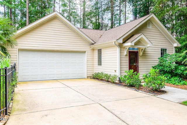 3712 Highland Creek Dr, Apex, NC 27539 - single story home with roof with shingles, a garage, and driveway
