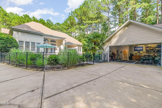 3712 Highland Creek Dr, Apex, NC 27539 - view of front of home featuring a detached garage