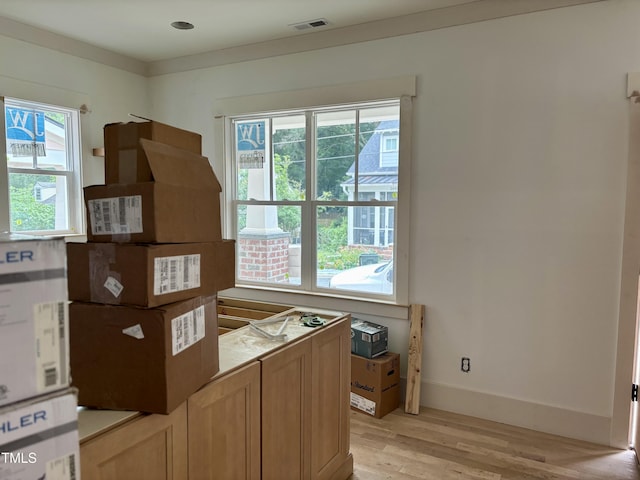 2658 Lawndale Ave, Durham, NC 27705 - office with light wood-type flooring and baseboards