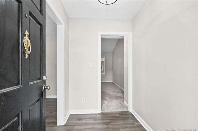 806 Eagle Landing Dr, Hope Mills, NC 28348 - entryway featuring wood finished floors and a textured ceiling