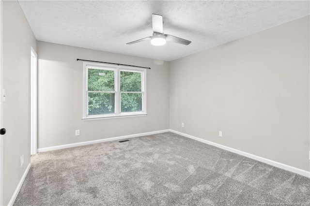 806 Eagle Landing Dr, Hope Mills, NC 28348 - carpeted empty room with ceiling fan and a textured ceiling