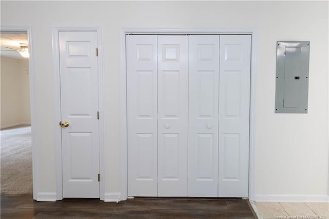 3401 Lainey Ln Unit D, Fayetteville, NC 28314 - detailed view of electric panel and wood finished floors