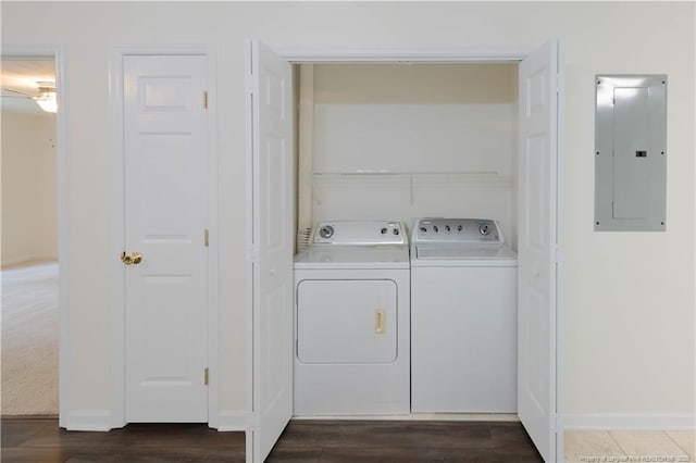 3401 Lainey Ln Unit D, Fayetteville, NC 28314 - laundry area featuring electric panel and independent washer and dryer