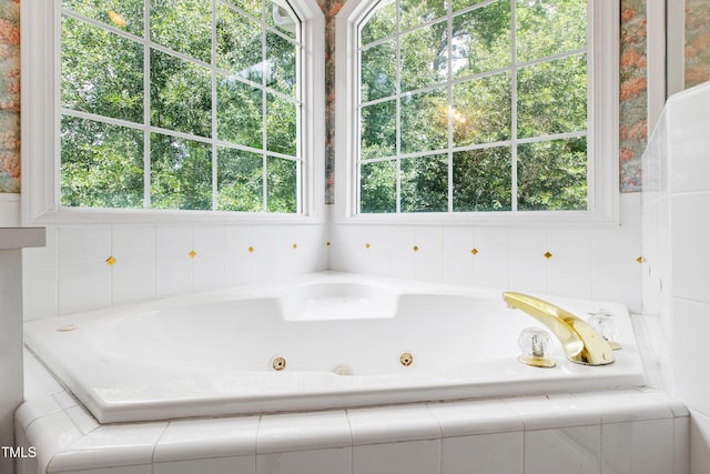2464 Village Of Wakefield Dr, Zebulon, NC 27597 - full bathroom with a whirlpool tub