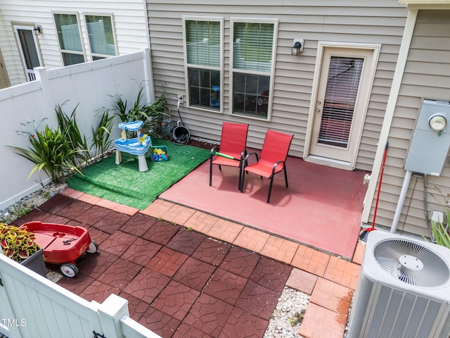 3801 Windsnap Dr, Wake Forest, NC 27587 - fenced backyard featuring a patio