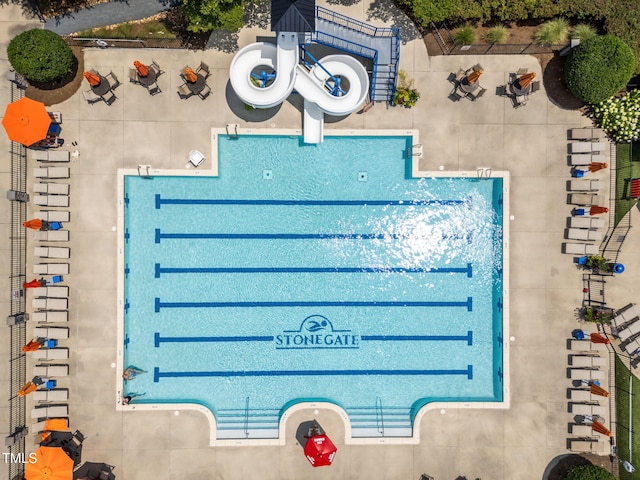 3801 Windsnap Dr, Wake Forest, NC 27587 - drone / aerial view of a pool area