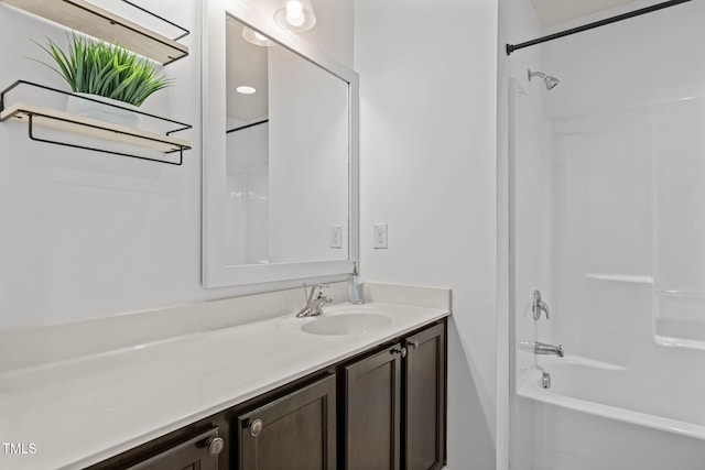 2700 Benevolence Dr, Raleigh, NC 27610 - bathroom featuring vanity and shower / tub combination