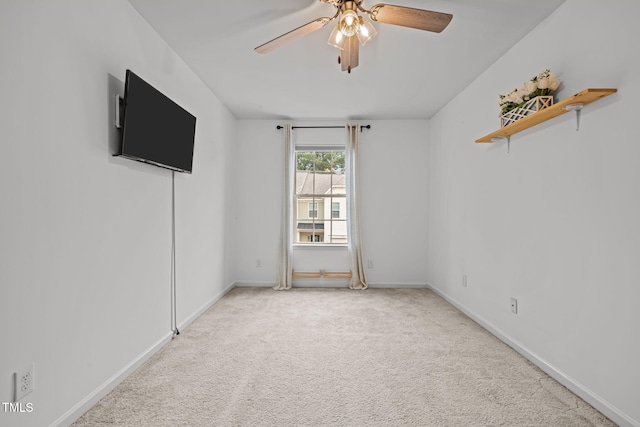 2700 Benevolence Dr, Raleigh, NC 27610 - carpeted spare room with ceiling fan and baseboards