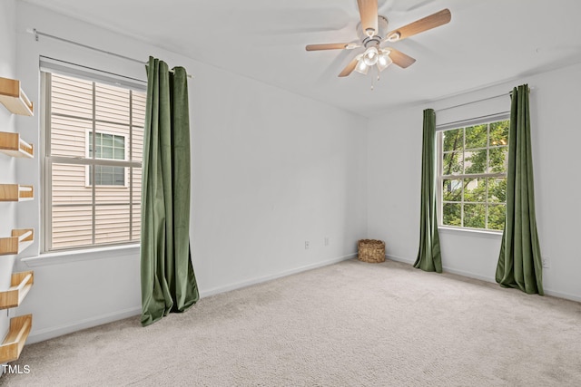 2700 Benevolence Dr, Raleigh, NC 27610 - carpeted empty room featuring a ceiling fan and baseboards