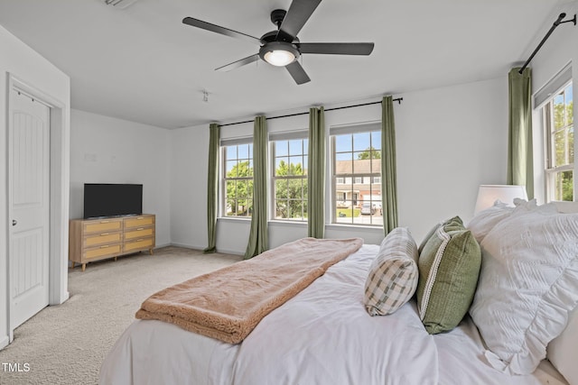 2700 Benevolence Dr, Raleigh, NC 27610 - bedroom with carpet flooring and ceiling fan