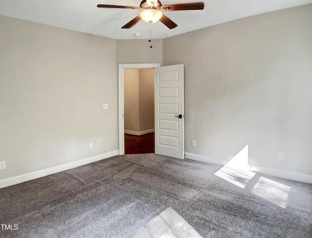 3575 Bragg Valley Ln, Wake Forest, NC 27587 - carpeted spare room with ceiling fan and baseboards