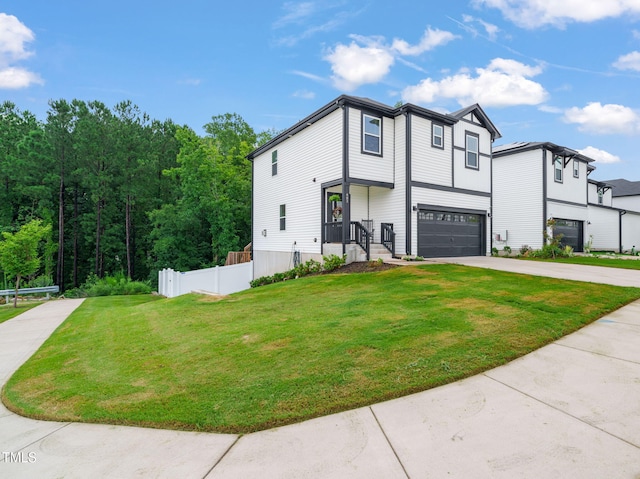 403 Sustainable Way, Raleigh, NC 27610 - view of front of property with concrete driveway and an attached garage