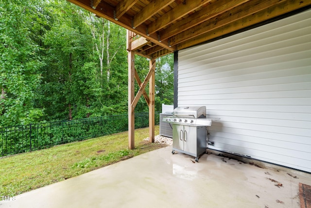 403 Sustainable Way, Raleigh, NC 27610 - view of patio featuring grilling area