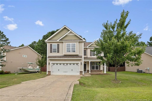 4041 Lifestyle Rd, Fayetteville, NC 28312 - view of front of house with concrete driveway and an attached garage