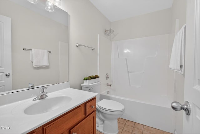 4518 Coral Dr, Durham, NC 27713 - full bathroom featuring vanity, tile patterned flooring, and shower / bathtub combination
