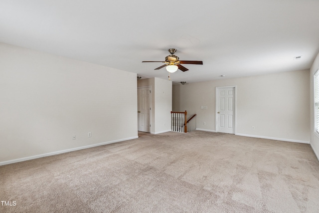 2228 Cedar Grove Dr, Durham, NC 27703 - unfurnished room featuring ceiling fan and carpet floors
