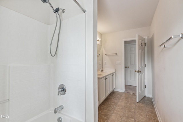 2228 Cedar Grove Dr, Durham, NC 27703 - bathroom featuring shower / bathtub combination and vanity