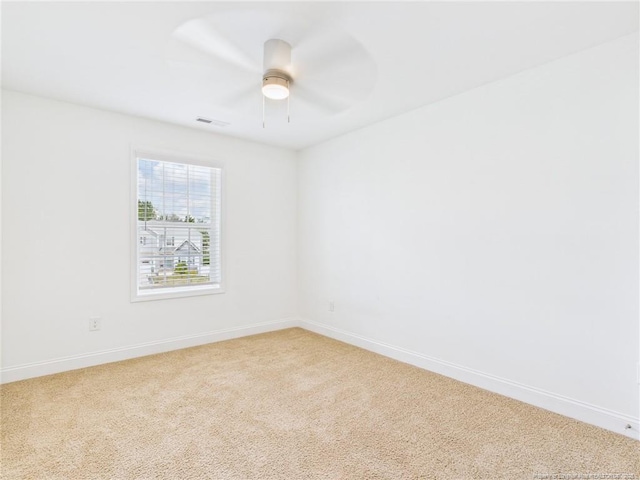 448 Pittfield Run, Cameron, NC 28326 - empty room featuring light colored carpet and a ceiling fan