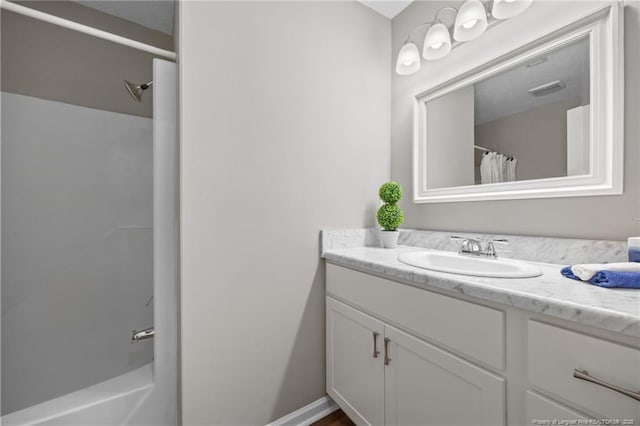 615 Wallingford Ct, Fayetteville, NC 28314 - bathroom with vanity and shower / bath combo