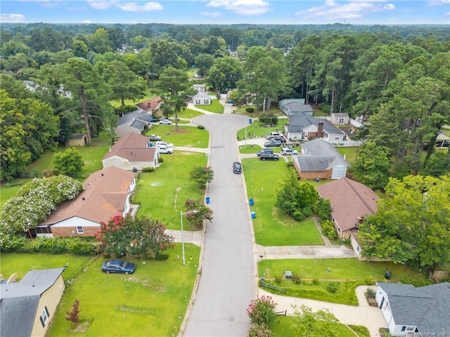 615 Wallingford Ct, Fayetteville, NC 28314 - aerial perspective of suburban area with a heavily wooded area