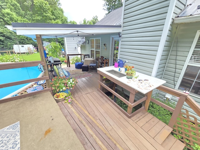 4411 Fairland Ct, Burlington, NC 27215 - deck featuring outdoor dining space and area for grilling
