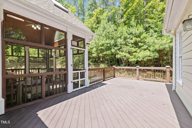 430 Beechwood Trl, Henderson, NC 27536 - wooden deck featuring a sunroom