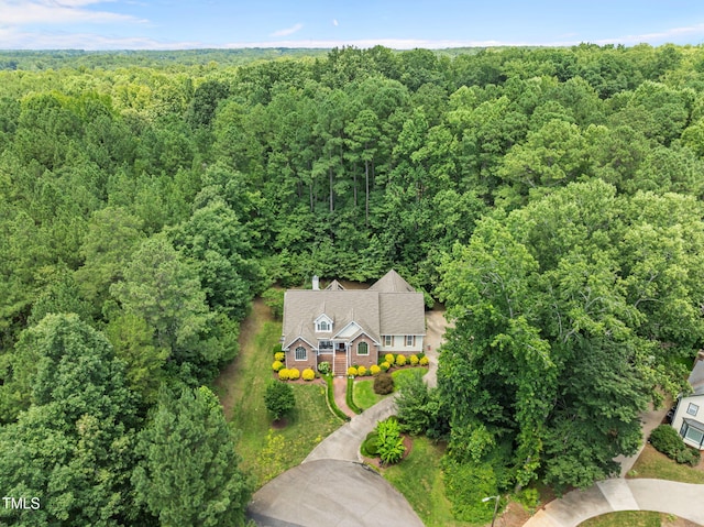 430 Beechwood Trl, Henderson, NC 27536 - view from above of property with a heavily wooded area