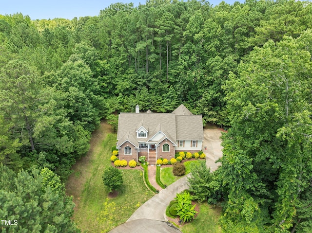 430 Beechwood Trl, Henderson, NC 27536 - aerial view of property and surrounding area with a forest