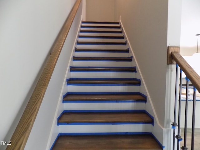 560 S N C 39 Hwy, Louisburg, NC 27549 - stairs with baseboards and wood finished floors