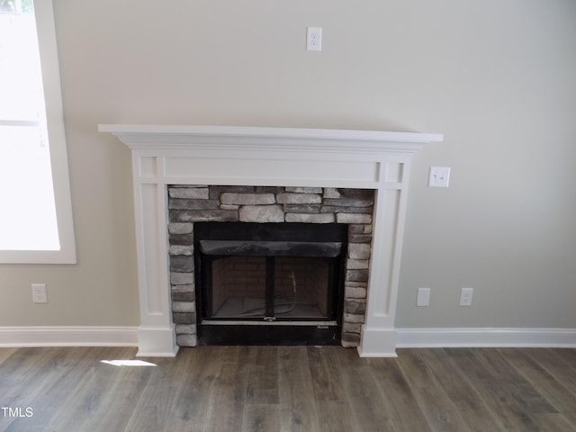 560 S N C 39 Hwy, Louisburg, NC 27549 - detailed view of a fireplace and wood finished floors