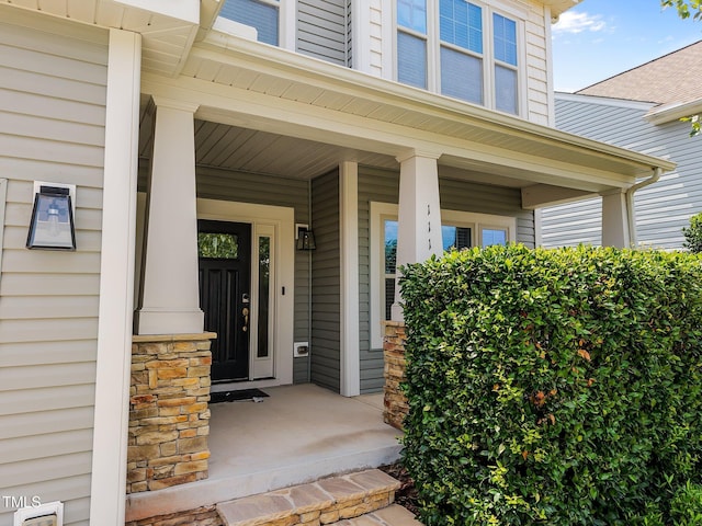 111 Court Jester Way, Morrisville, NC 27560 - doorway to property with covered porch