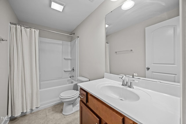 111 Court Jester Way, Morrisville, NC 27560 - bathroom featuring vanity, shower / bath combo with shower curtain, and tile patterned flooring