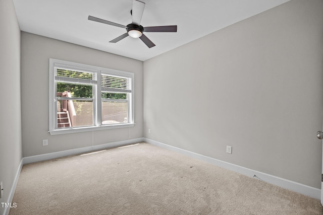 111 Court Jester Way, Morrisville, NC 27560 - carpeted spare room with baseboards and a ceiling fan