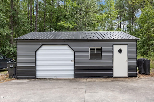 1128 Old Stage Rd S, Erwin, NC 28339 - detached garage with concrete driveway