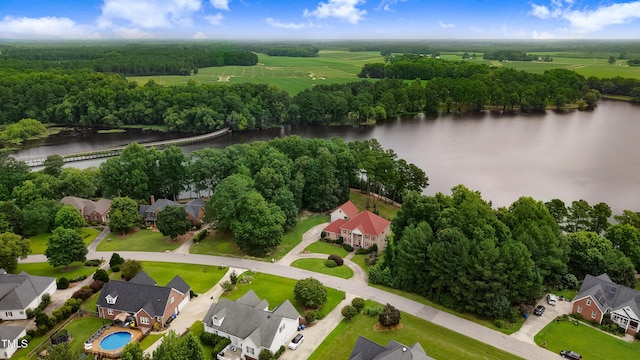 4904 Pebble Beach Cir N, Wilson, NC 27896 - aerial perspective of suburban area with a large body of water