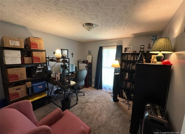7453 Avila Dr, Fayetteville, NC 28314 - office featuring carpet floors and a textured ceiling